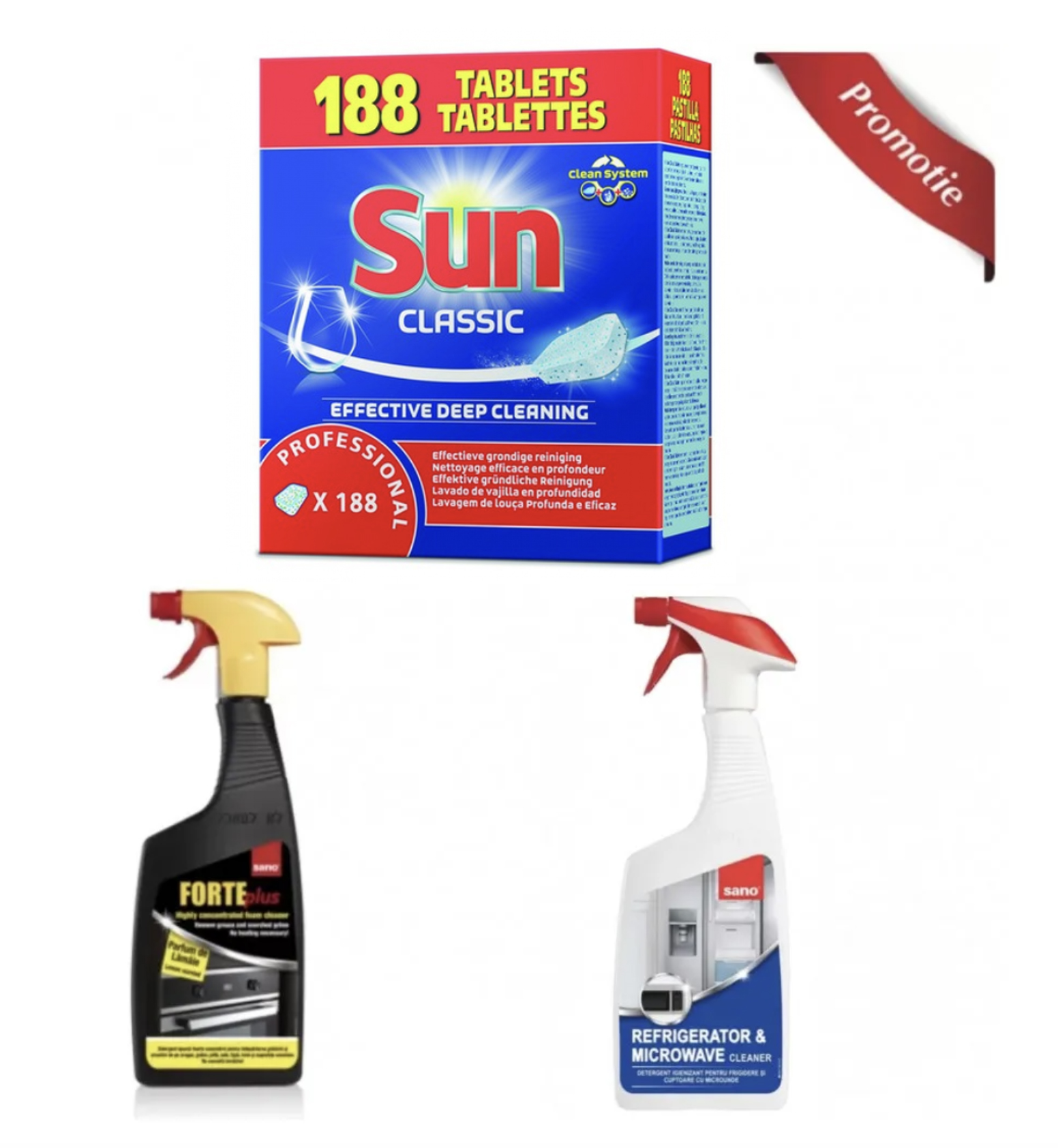 Pachet detergent vase Diversey si detergenti bucatarie Sano